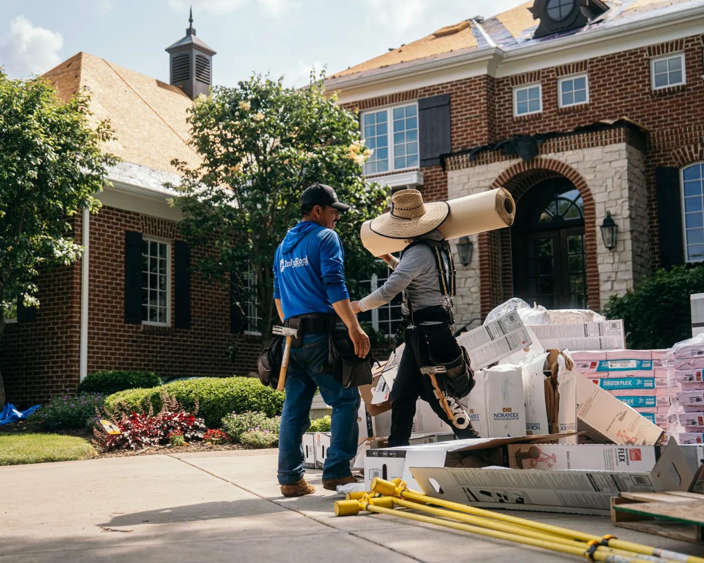 Commercial roof inspection documented in Gas City